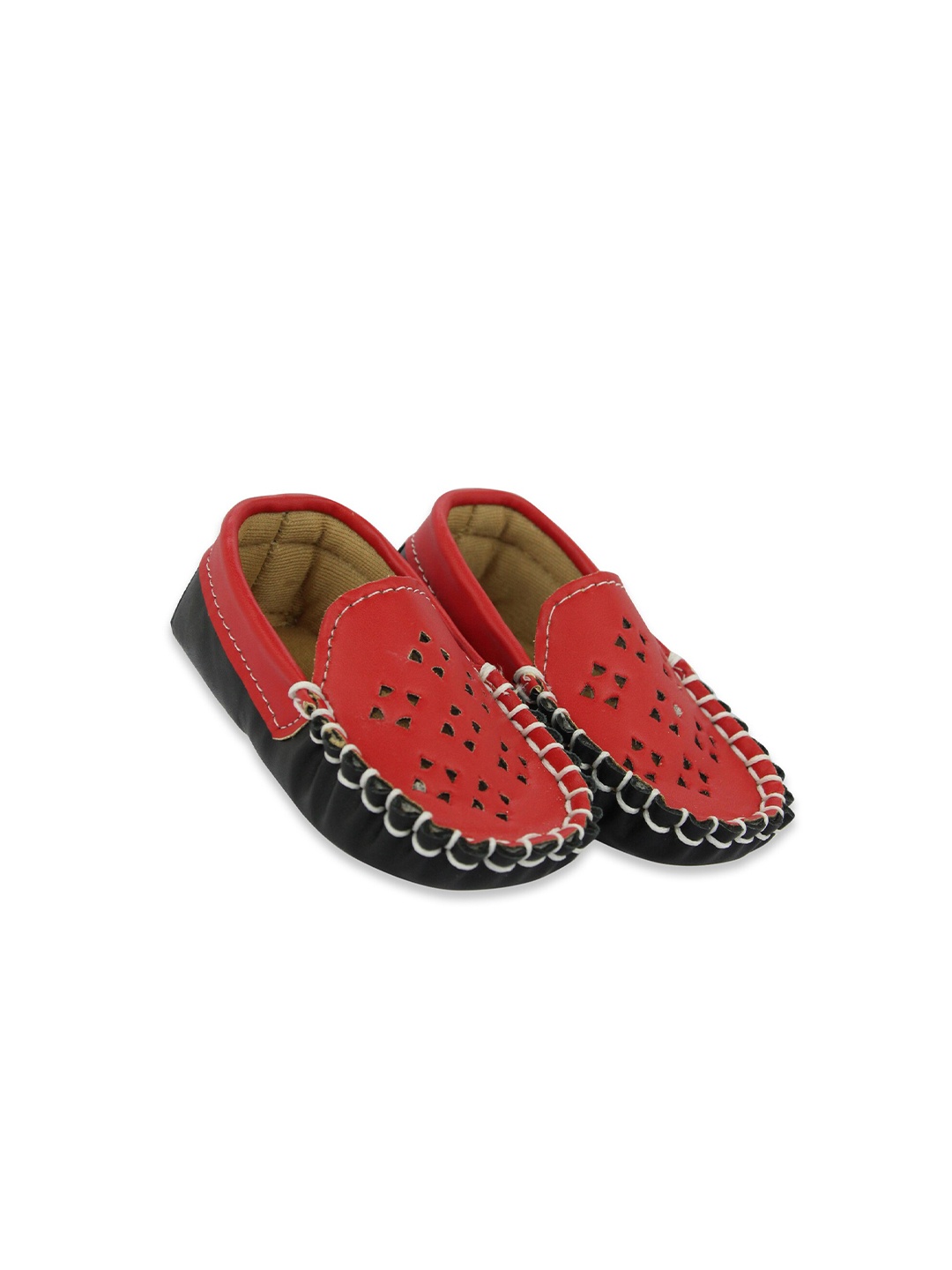 

BAESD Infants Boys Self-Design Loafer Booties, Black