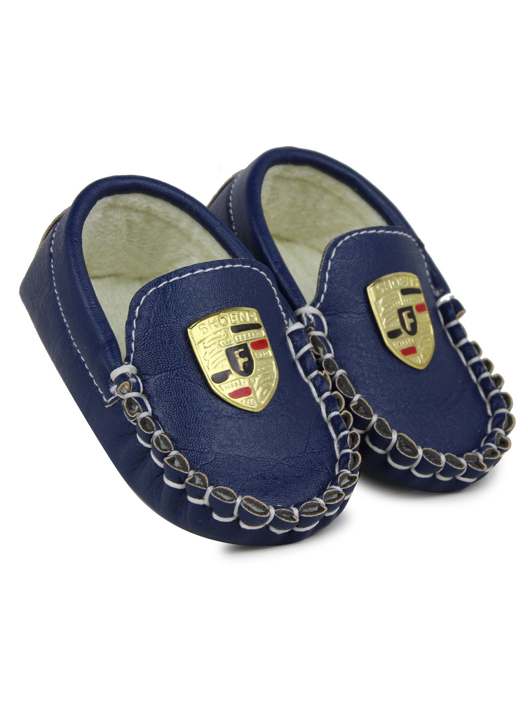 

BAESD Infant Boys Slip On Loafer Booties, Navy blue