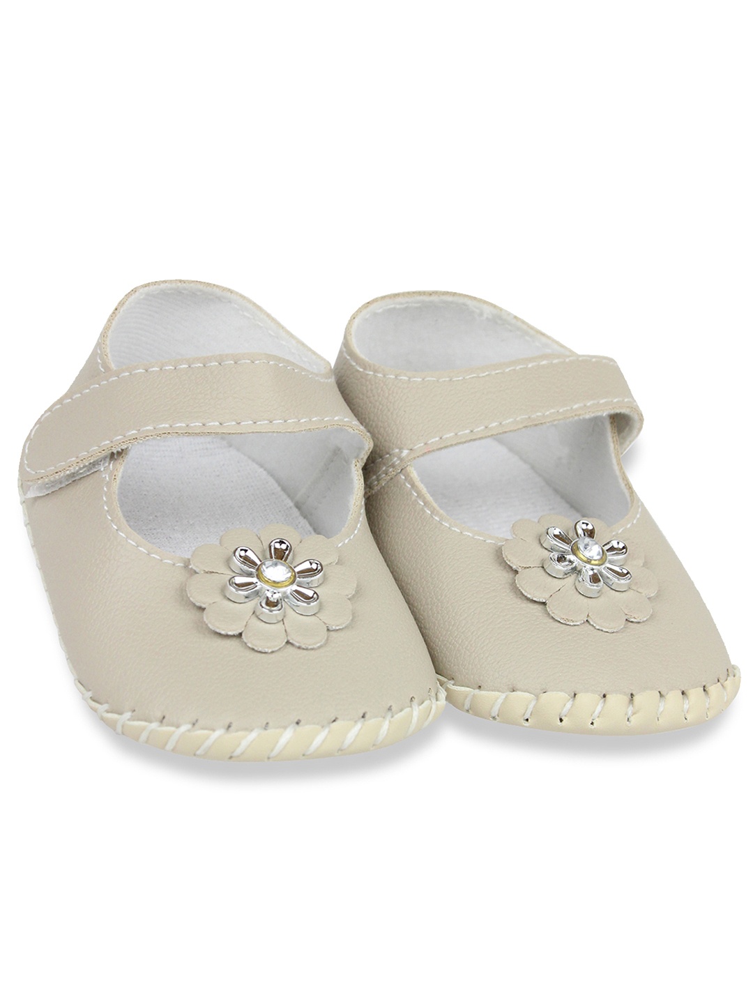 

BAESD Infants Self-Design Denim Cotton Booties, Grey