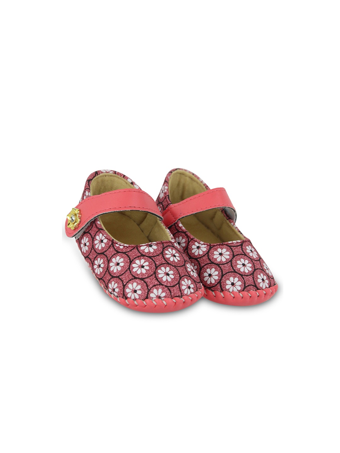 

BAESD Infants Girls Printed Booties, Red
