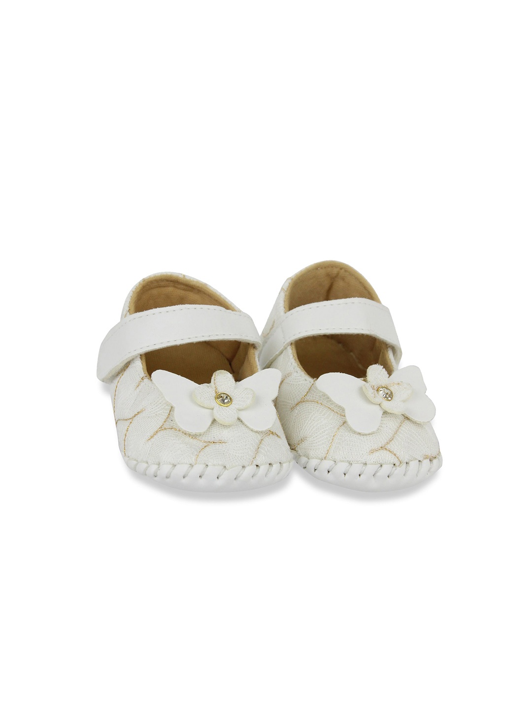 

BAESD Infant Girls Bow Embellished Booties, White