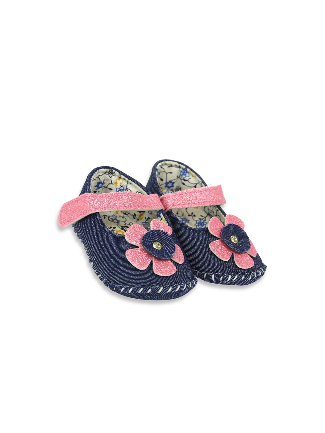 

BAESD Infants Girls Self-Design Booties, Pink