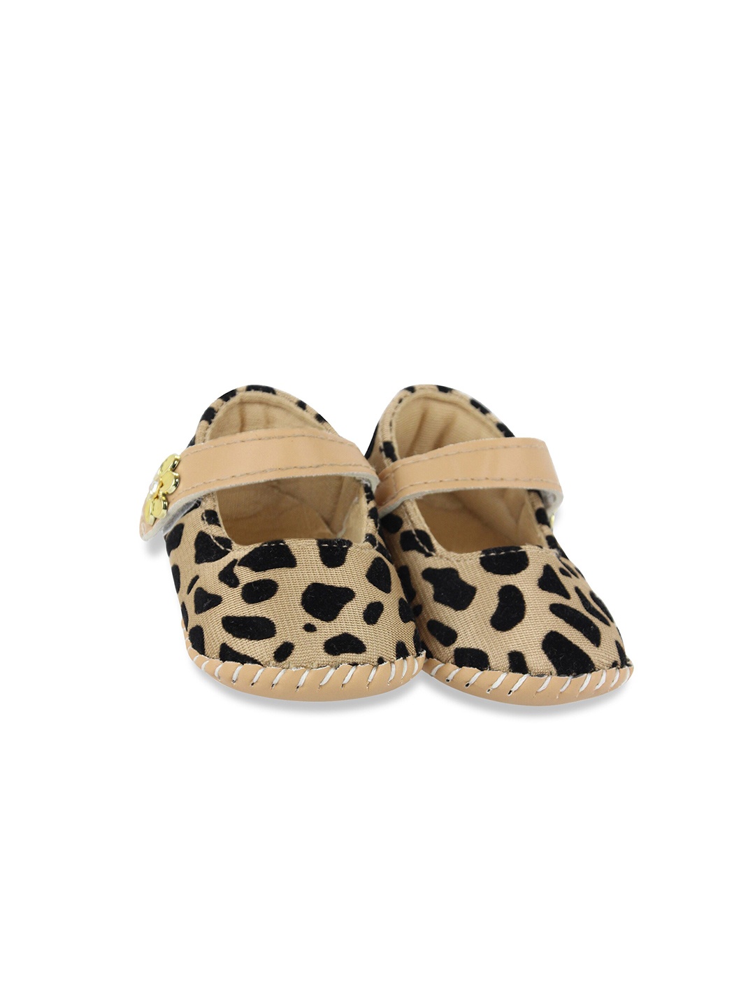 

BAESD Infants Girls Printed Booties, Brown