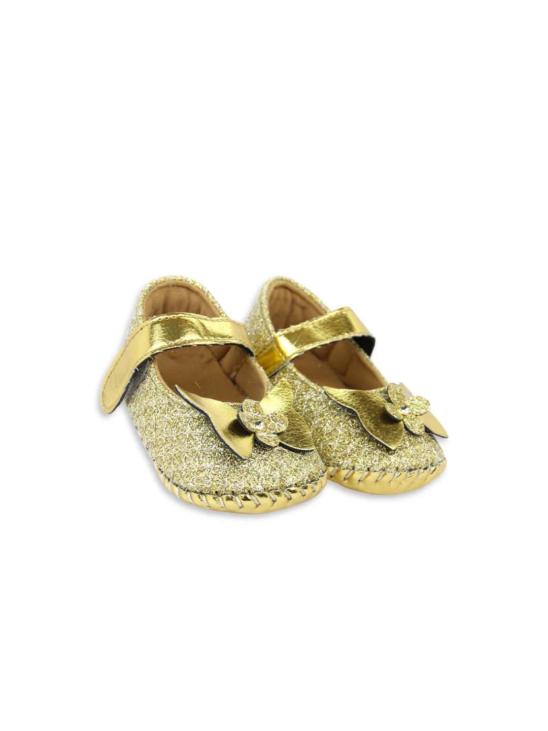 

BAESD Infant Girls Self Design Sandal Booties, Beige