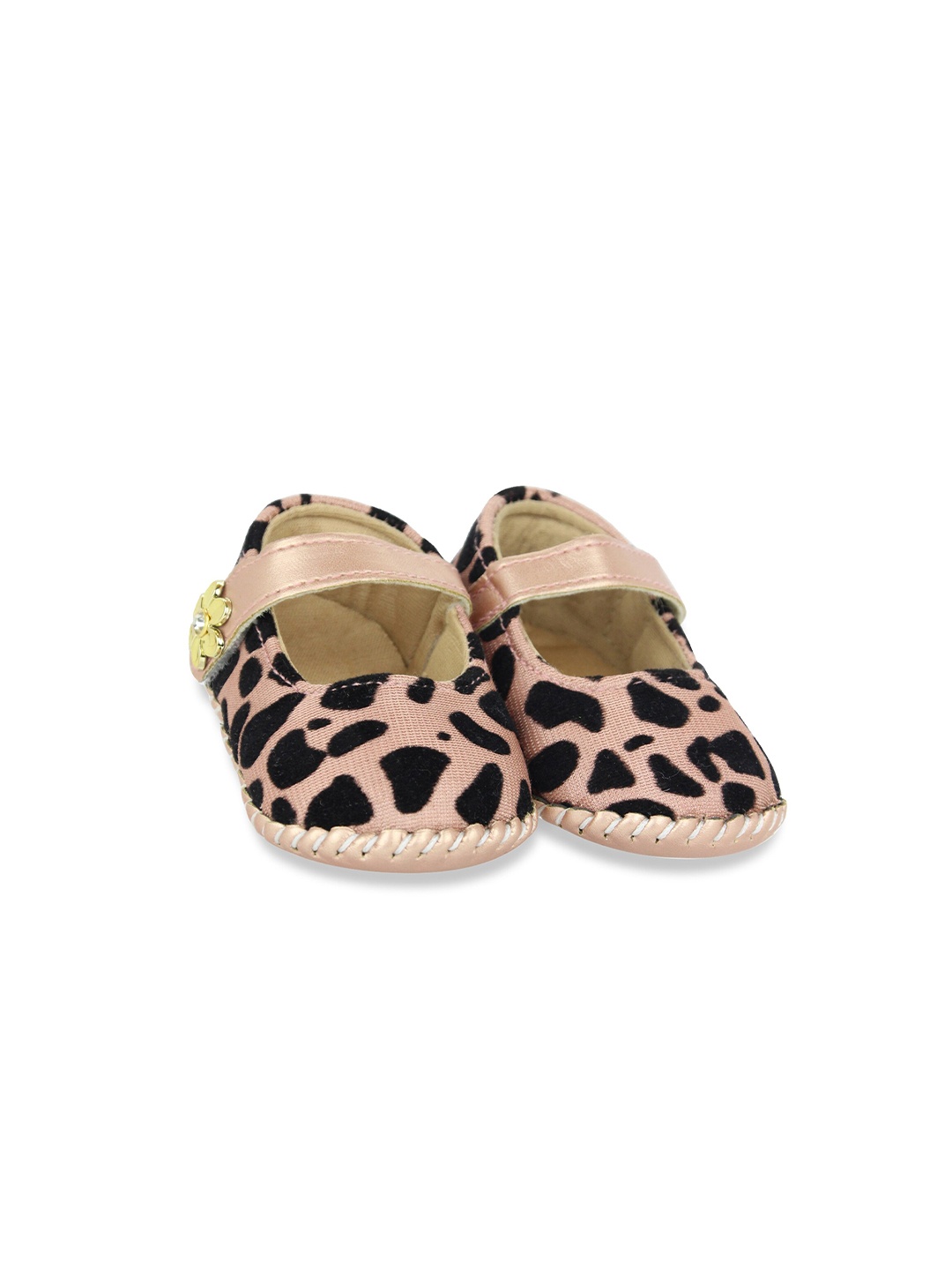 

BAESD Infants Girls Animal Printed Sandal Booties, Gold