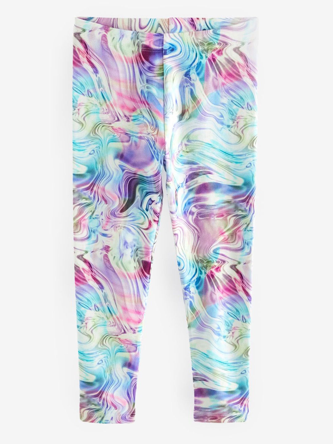 

NEXT Girls Oil Slick Printed Leggings, Multi