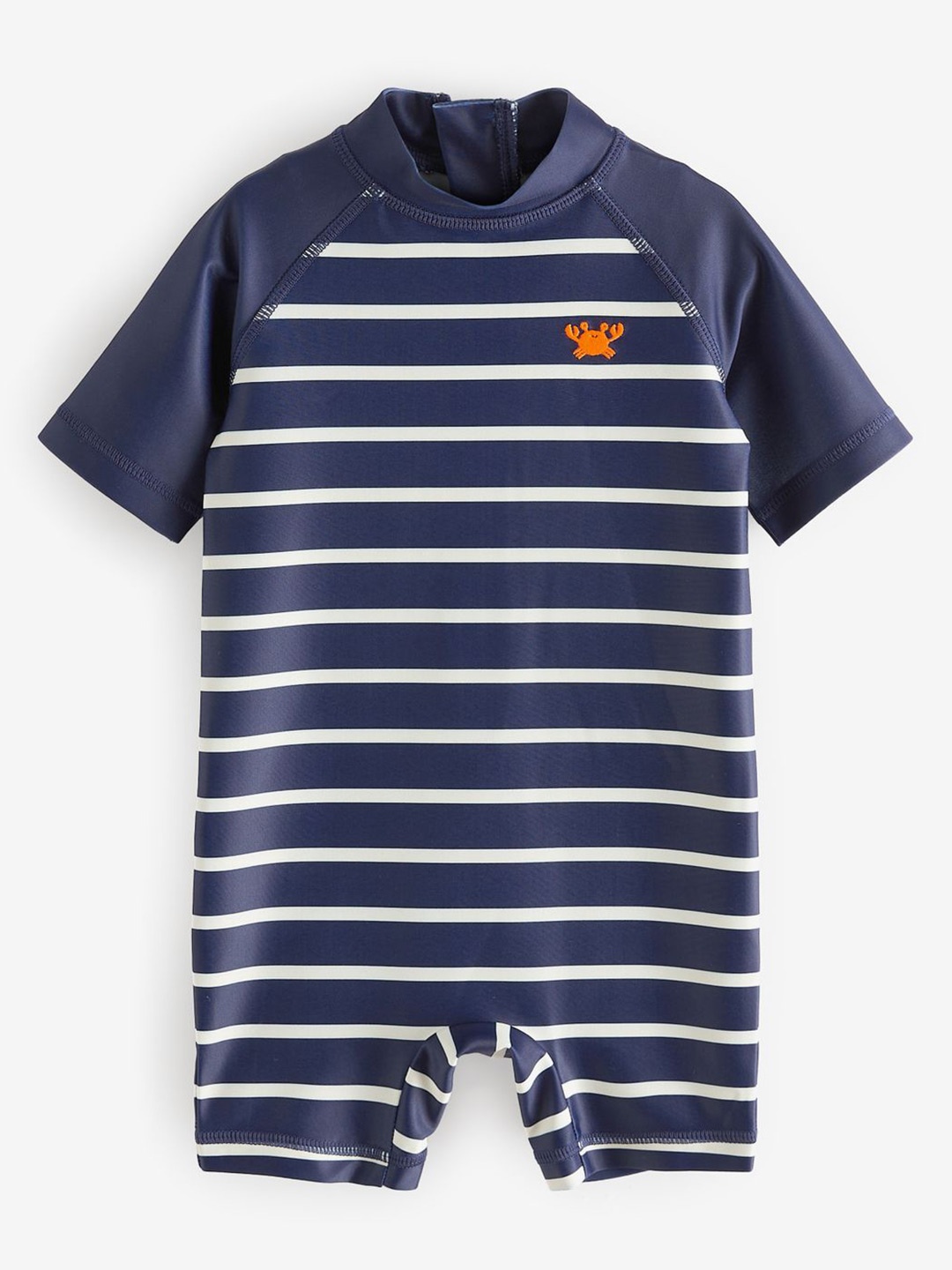 

NEXT Infant Boys Striped Swim Legsuit, Navy blue