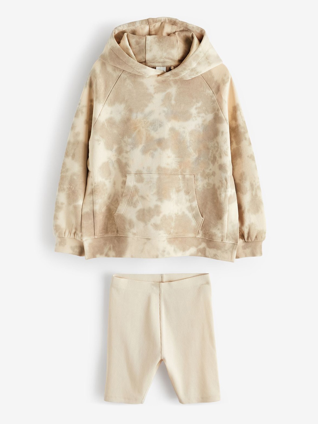 

NEXT Girls Dyed Sweatshirt with Shorts, Beige