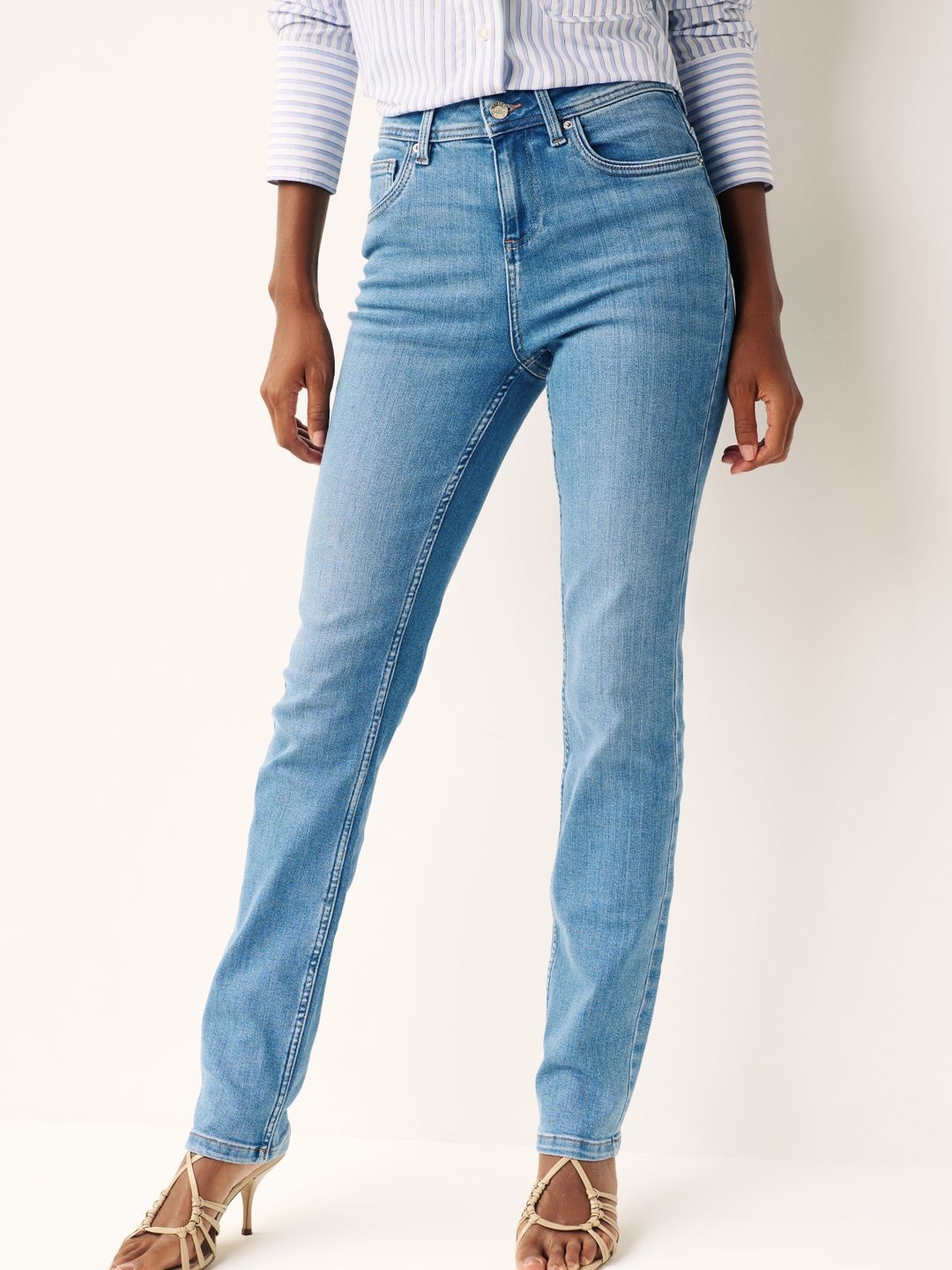 

NEXT Women Slim Fit Stretchable Jeans, Blue