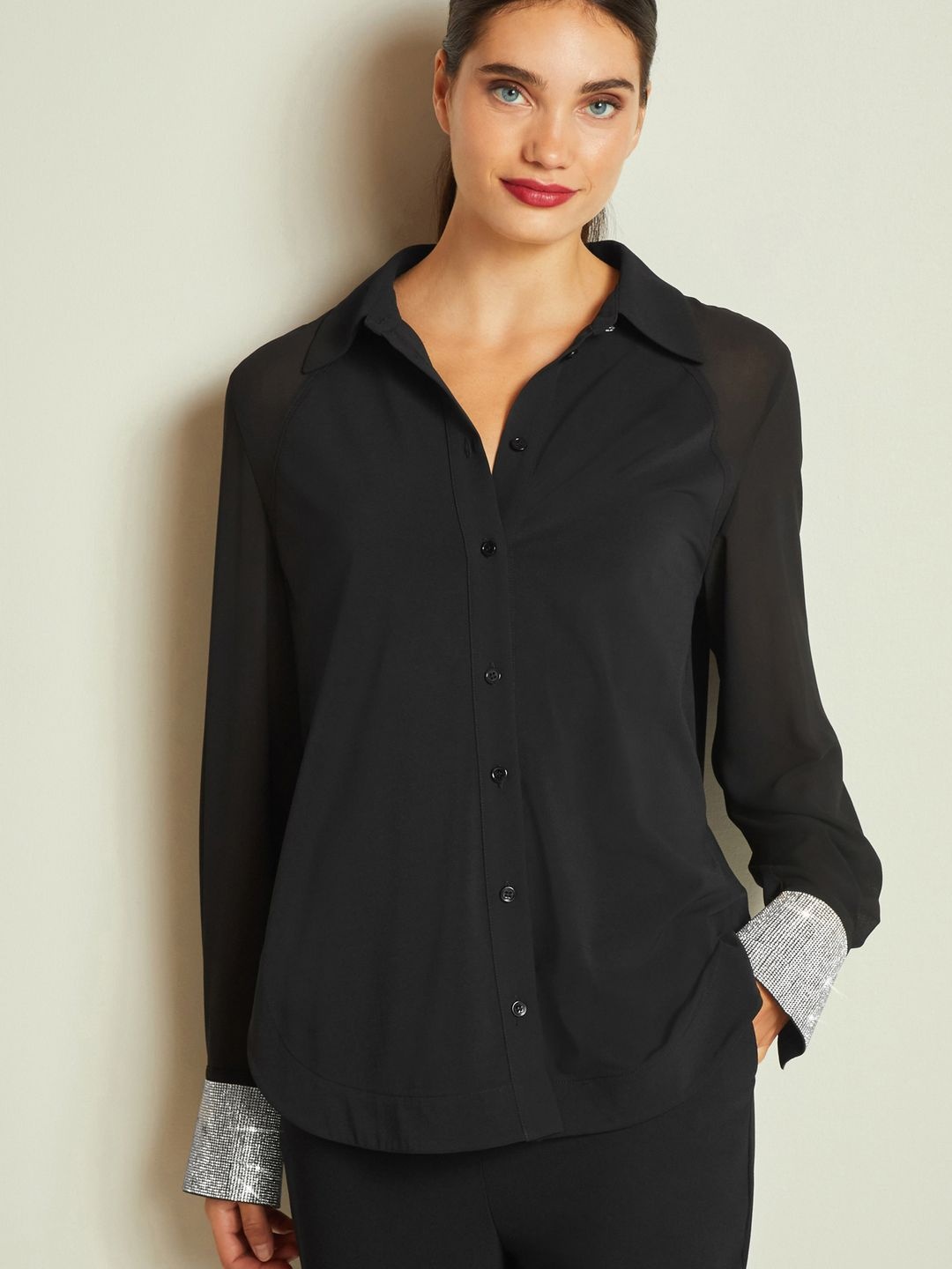 

NEXT Long Sleeves Opaque Casual Shirt, Black