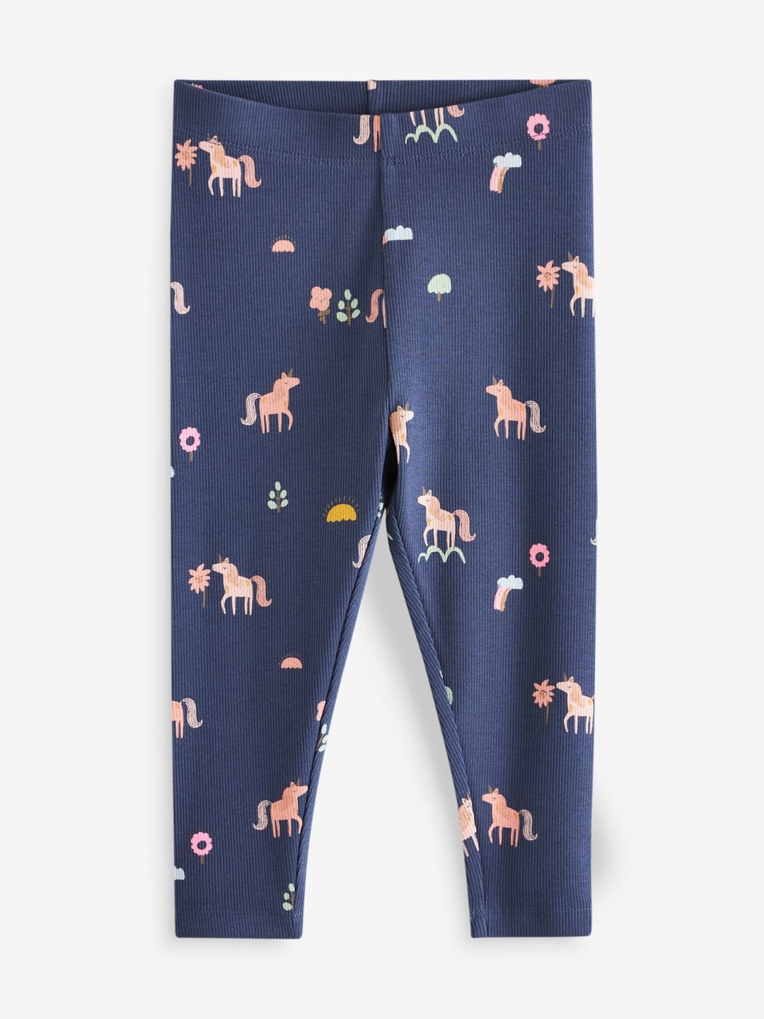 

NEXT Girls Printed Leggings, Navy blue