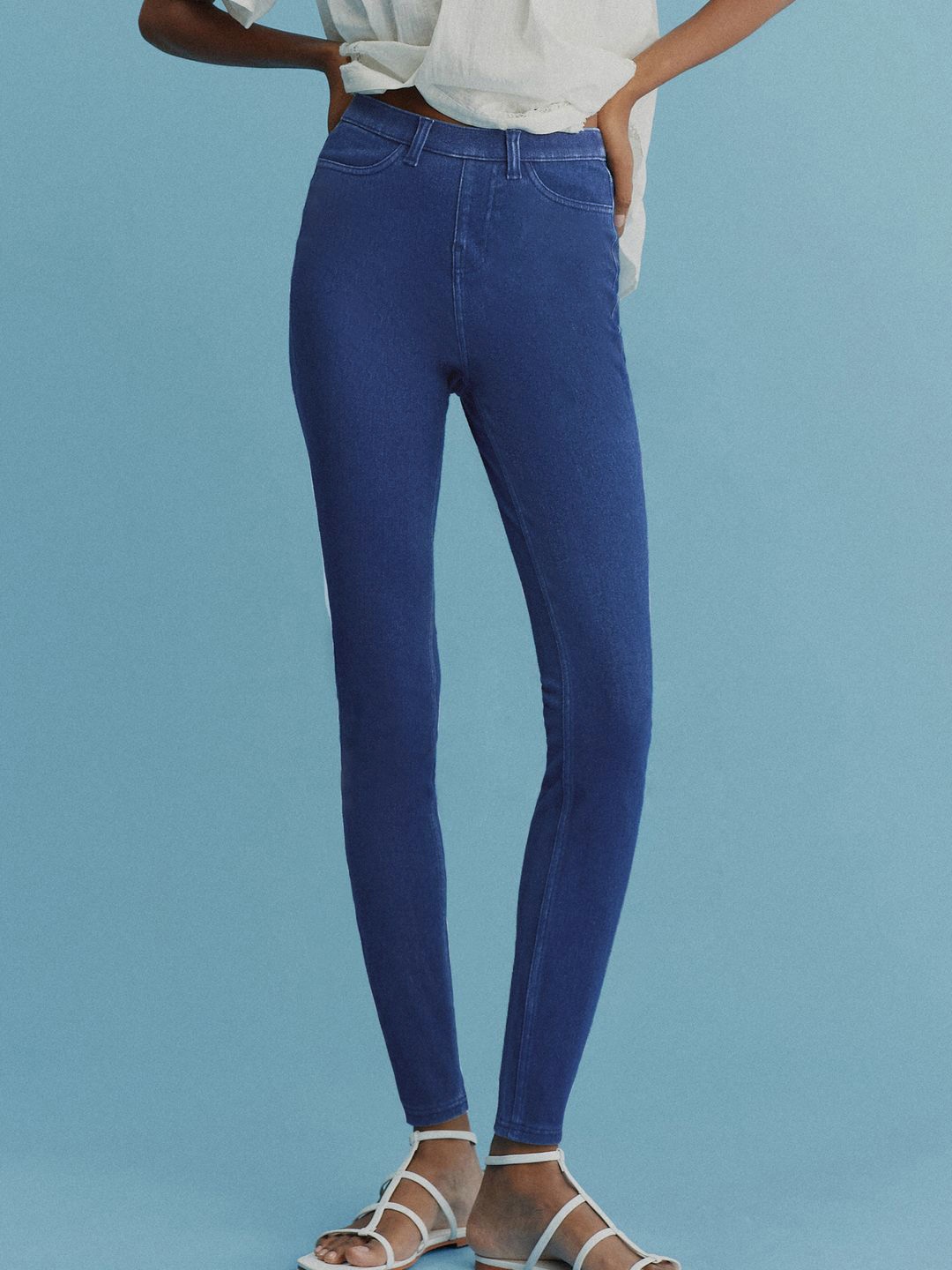 

NEXT Women Skinny Fit Denim Jeggings, Blue