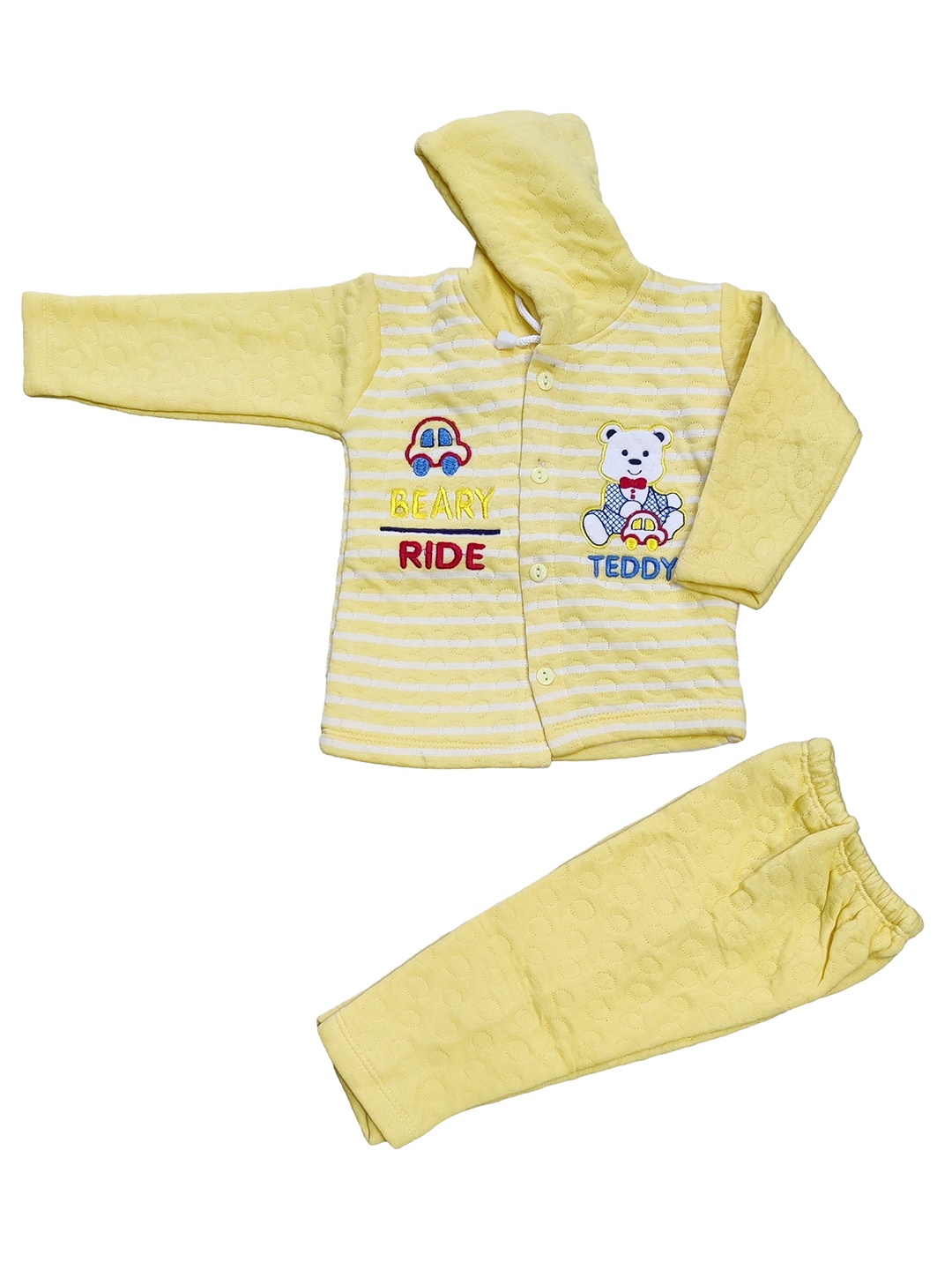 

BAESD Kids Striped Pure Cotton Top with Trousers, Yellow