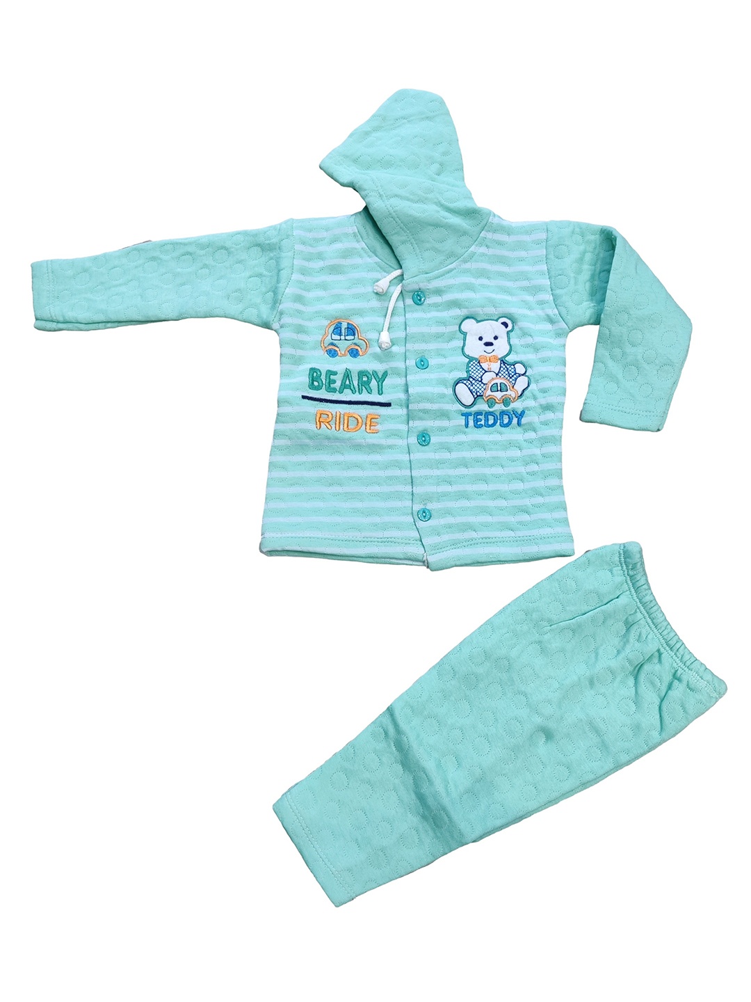 

BAESD Infants Kids Pure Cotton Sweatshirt With Trousers, Green