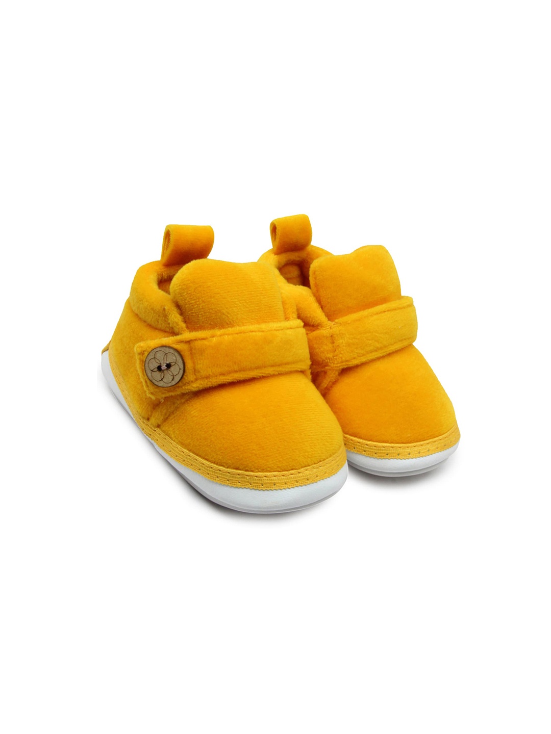 

BAESD Infant Velvet Booties, Yellow