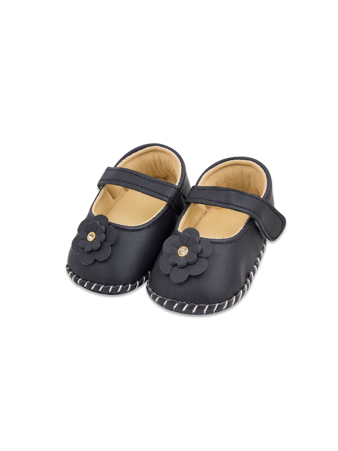 

BAESD Infants Girls Velcro Closure Booties, Black