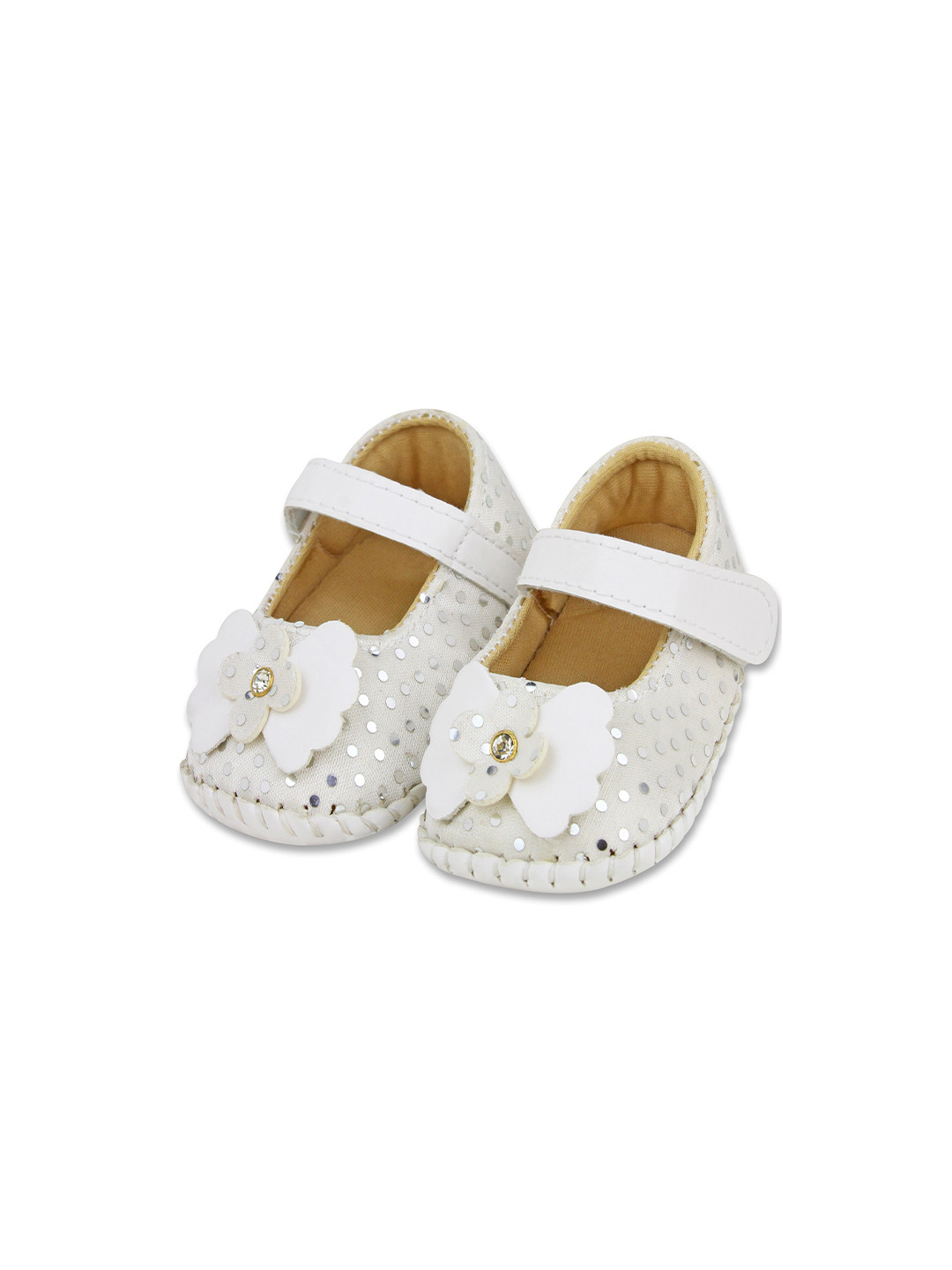

BAESD Infant Girls Embellished Booties, White