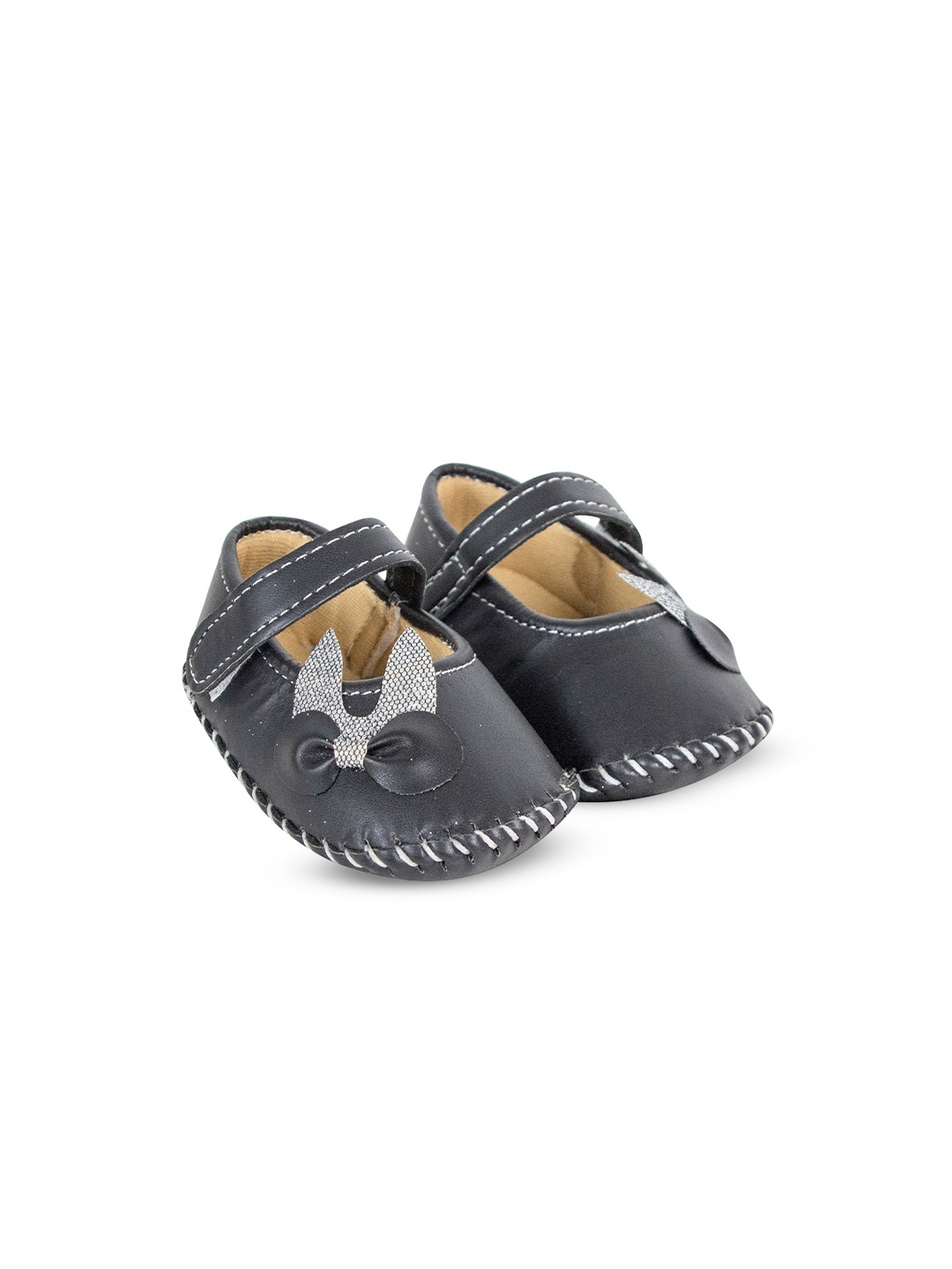 

BAESD Infant Girls Bow Detail Booties, Black