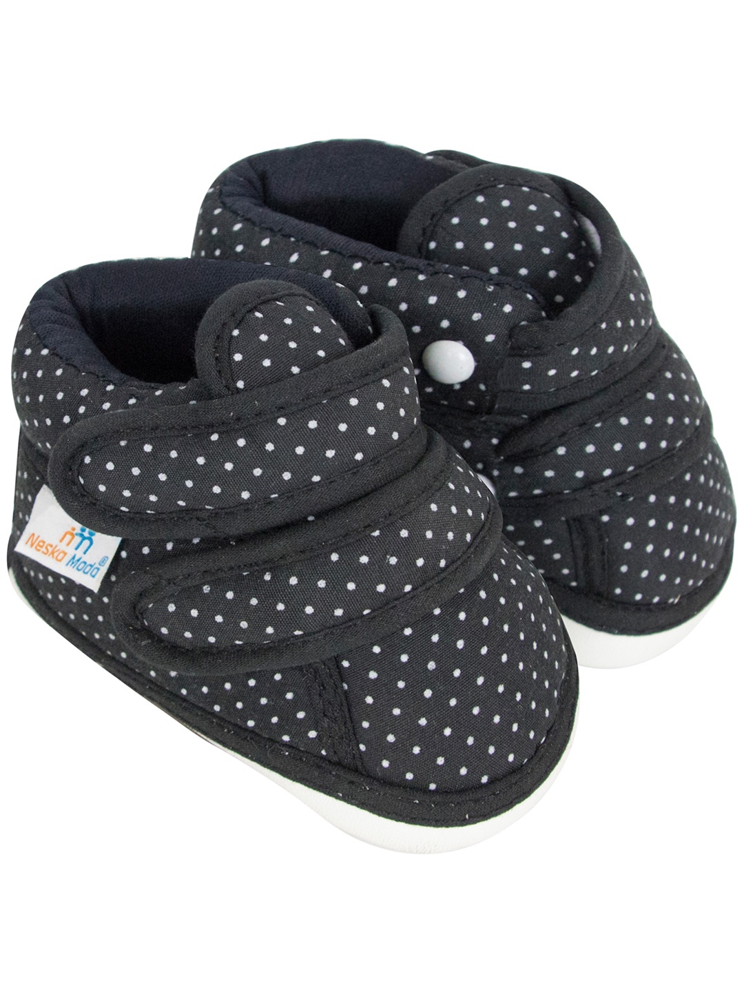

BAESD Infant Printed Cotton Booties, Black