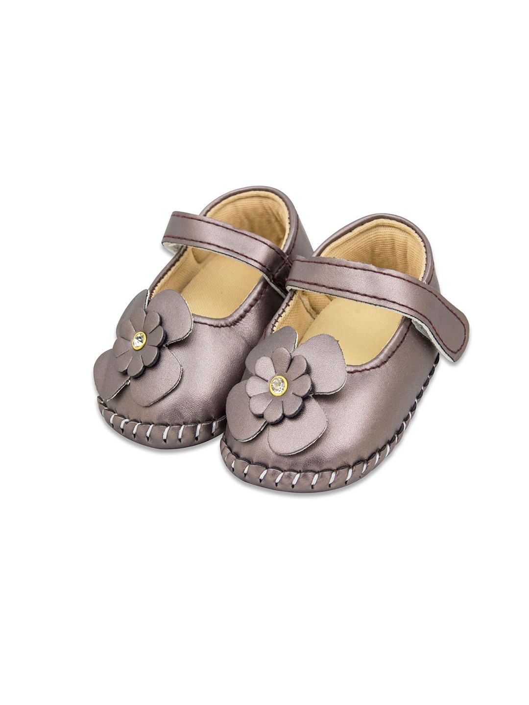 

BAESD Infant Girls Embellished Detail Booties, Brown