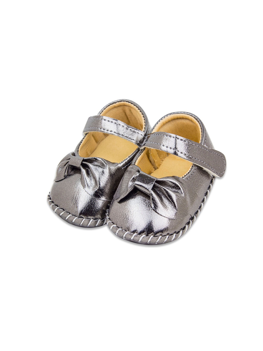 

BAESD Infants Round-Toe Booties With Bow, Black