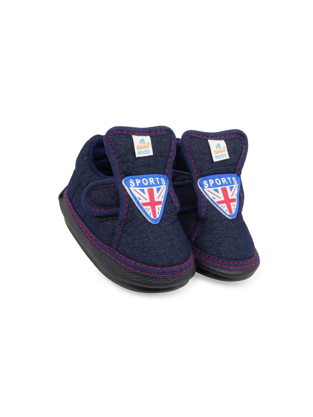 

BAESD Infants Cotton Booties, Navy blue