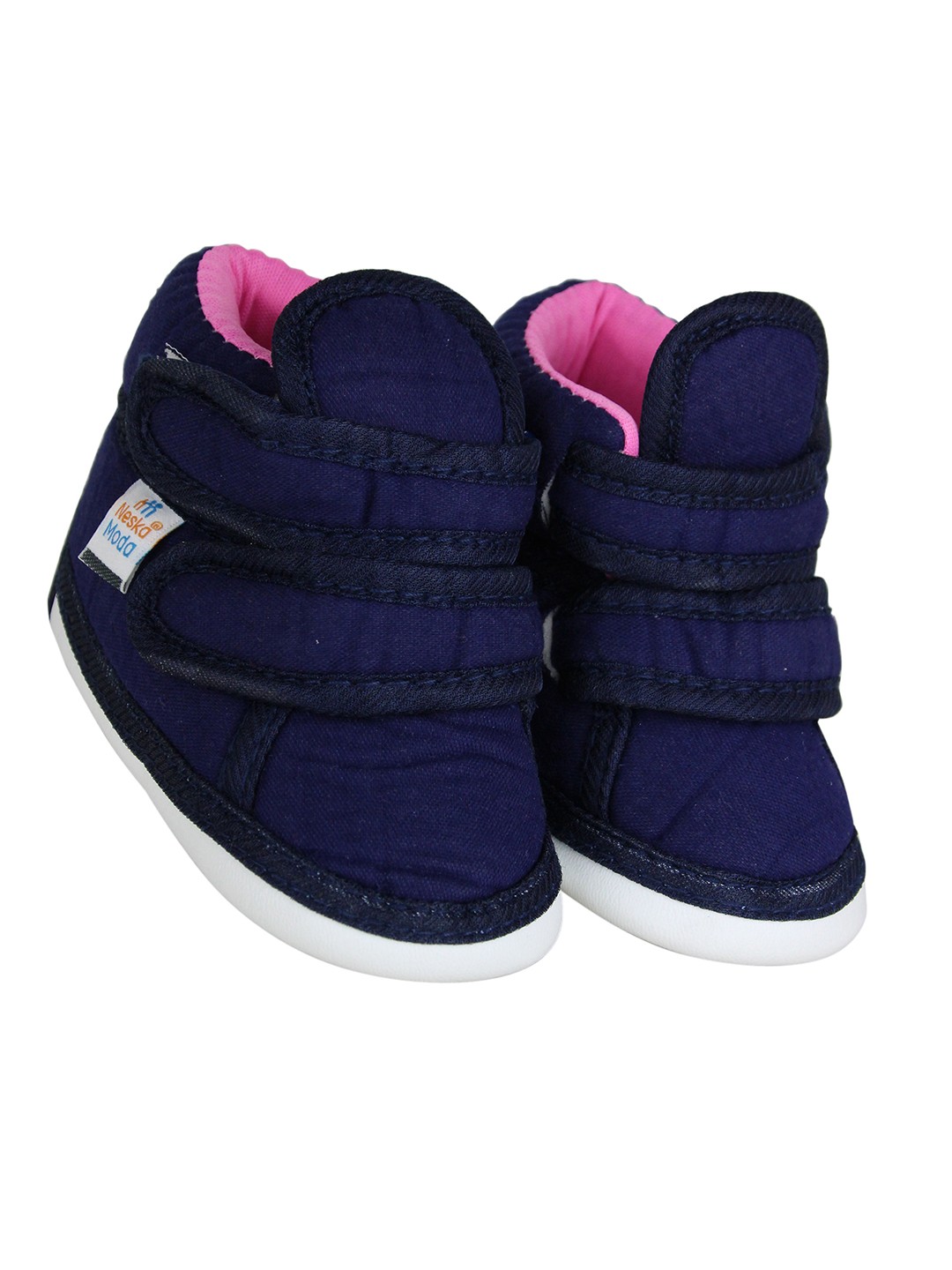 

BAESD Infants Cotton Musical Booties, Navy blue
