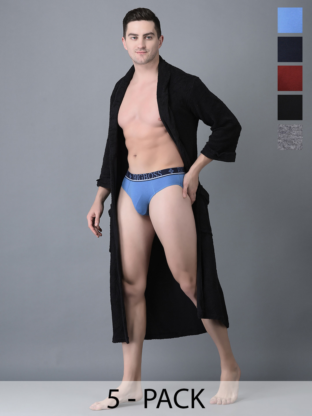

Dollar Bigboss Assorted Anti-Microbial Basic Briefs MJBR-09-MBLIO-PO1-CO4-S24