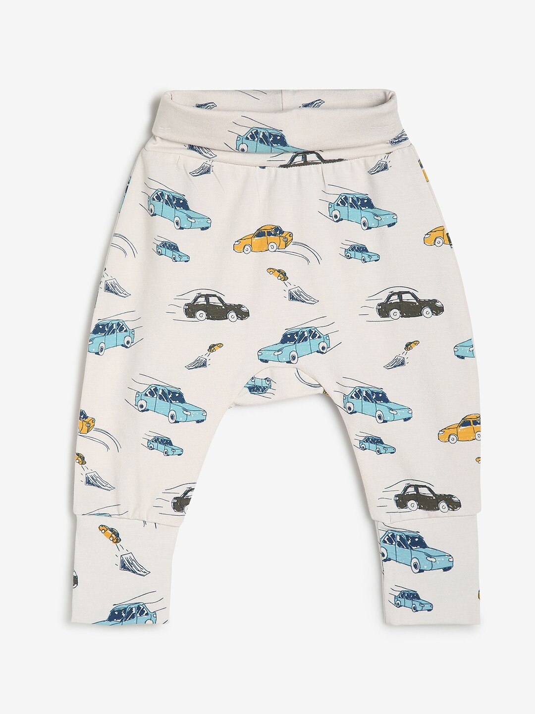 

CHAYIM Kids Printed Cotton Straight-Leg Lounge Pant, White
