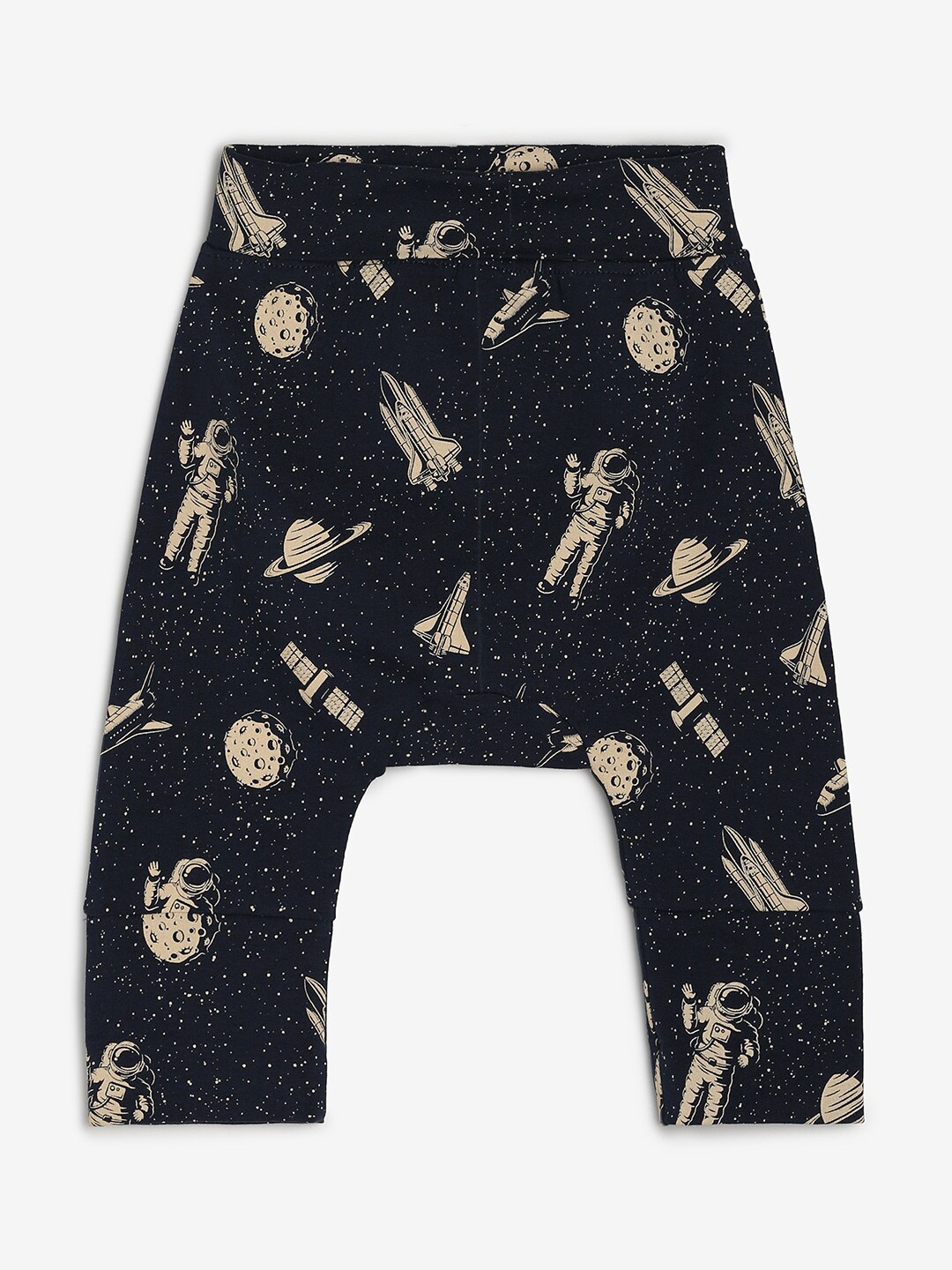 

BAESD Infants Printed Mid-Rise Lounge Joggers, Navy blue