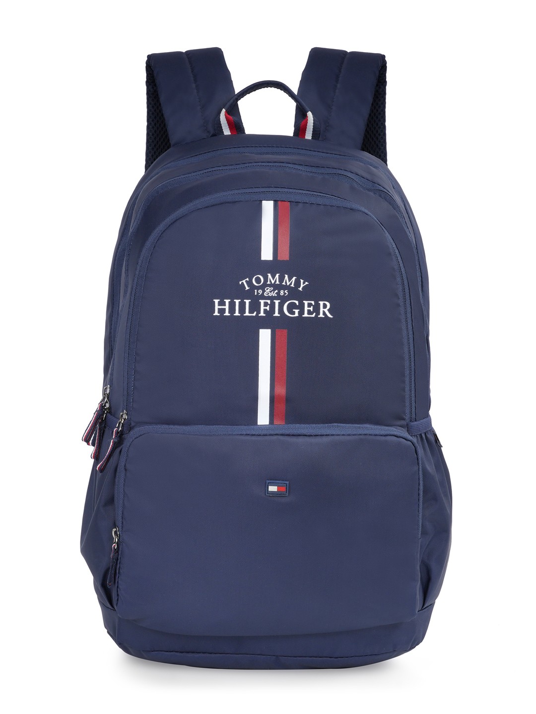 

Tommy Hilfiger Unisex Brand Logo Printed Ergonomic Backpack, Navy blue