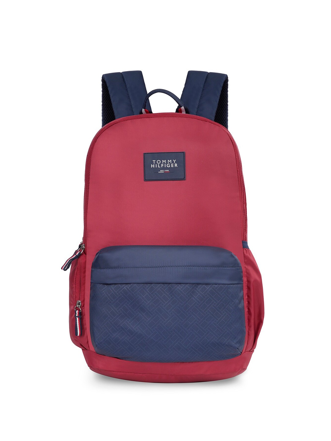 

Tommy Hilfiger Unisex Colourblocked Backpack-26 L, Burgundy