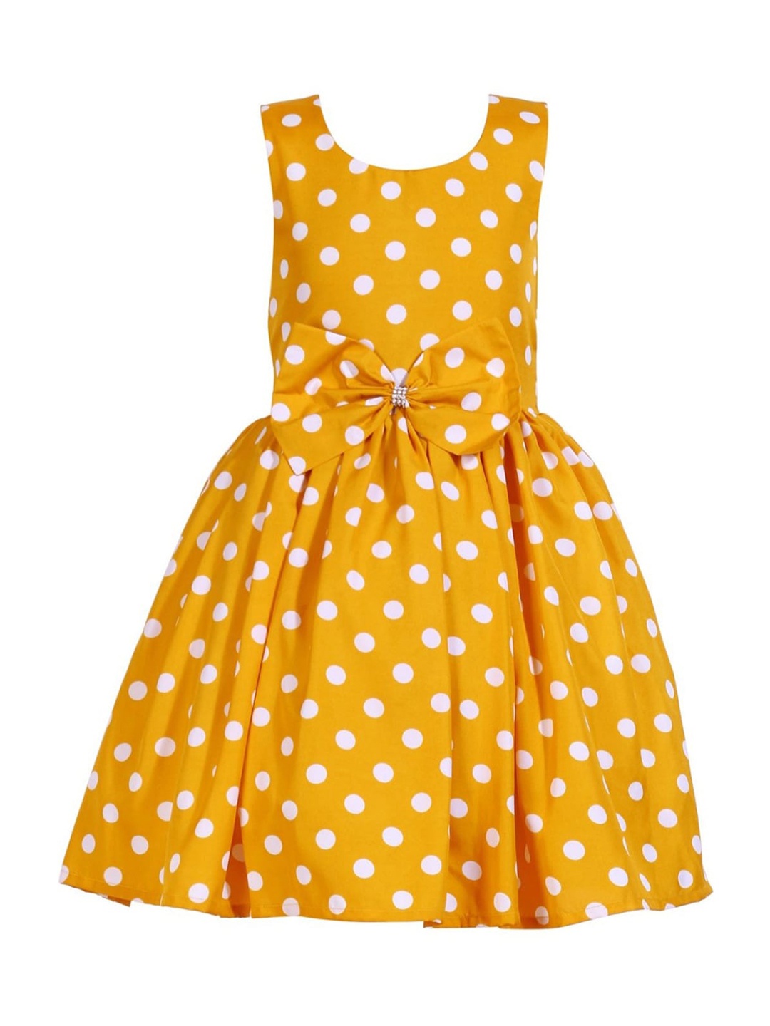 

BAESD Polka Dot Print Crepe Frock, Yellow