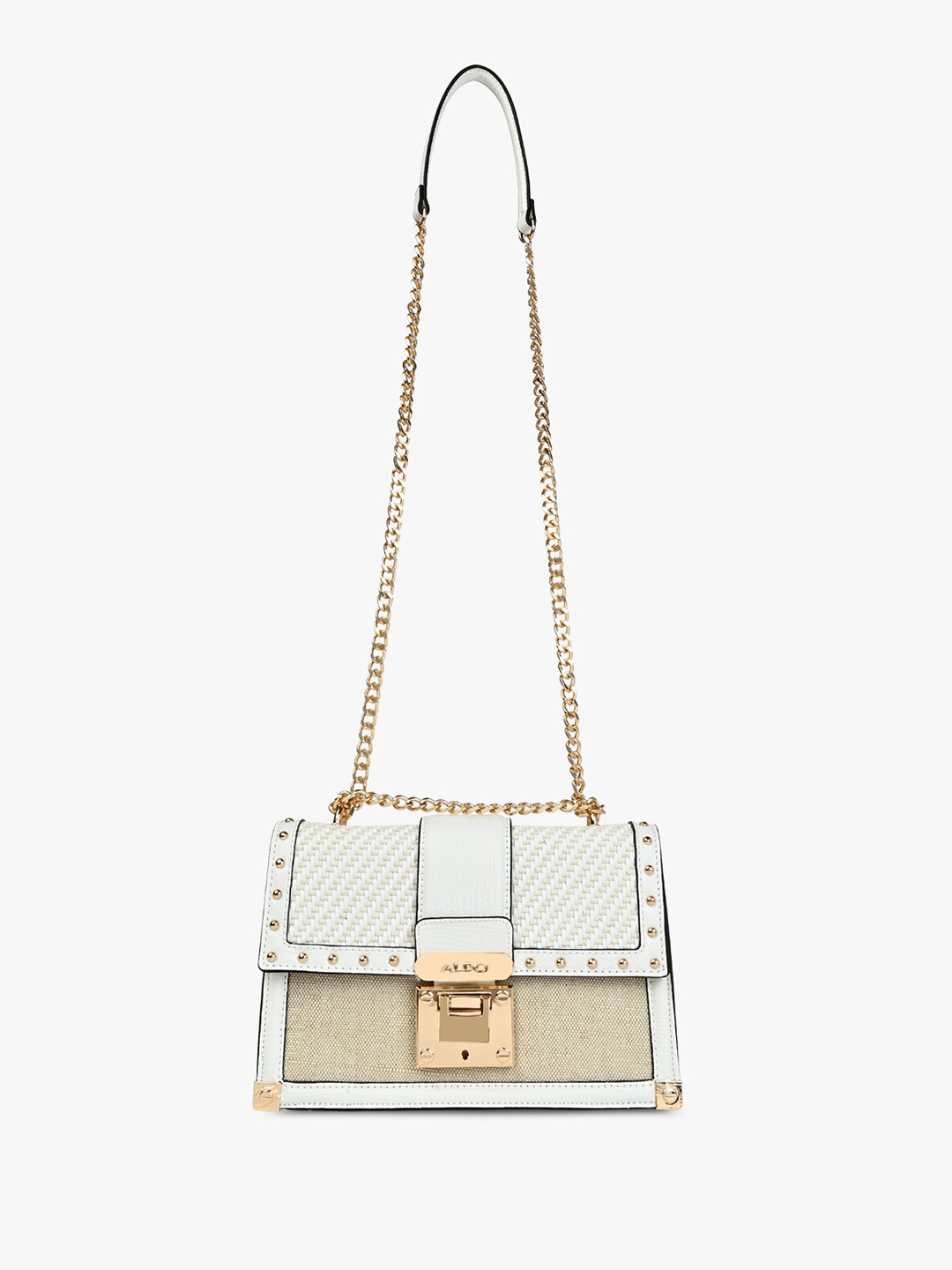 

ALDO Textured Structured Sling Bag, White