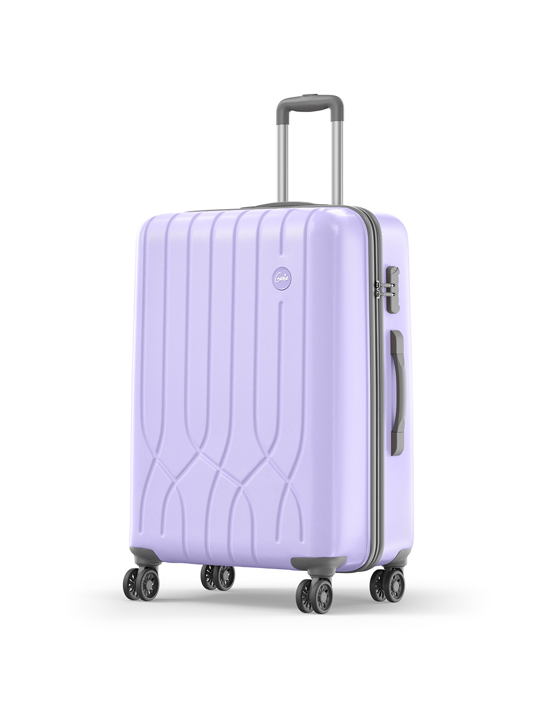 

Genie Swing Textured 360-Degree Rotation Hard-Sided Trolley Suitcase 79 cm, Purple