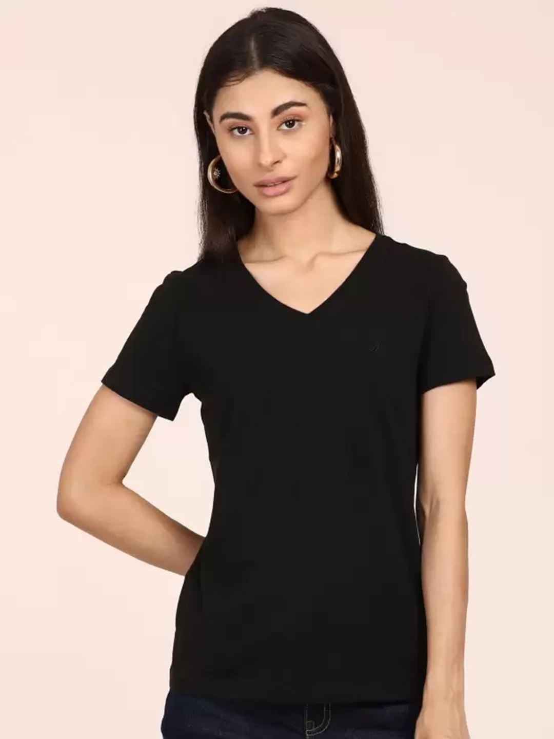 

COLOR CAPITAL V-Neck Top, Black