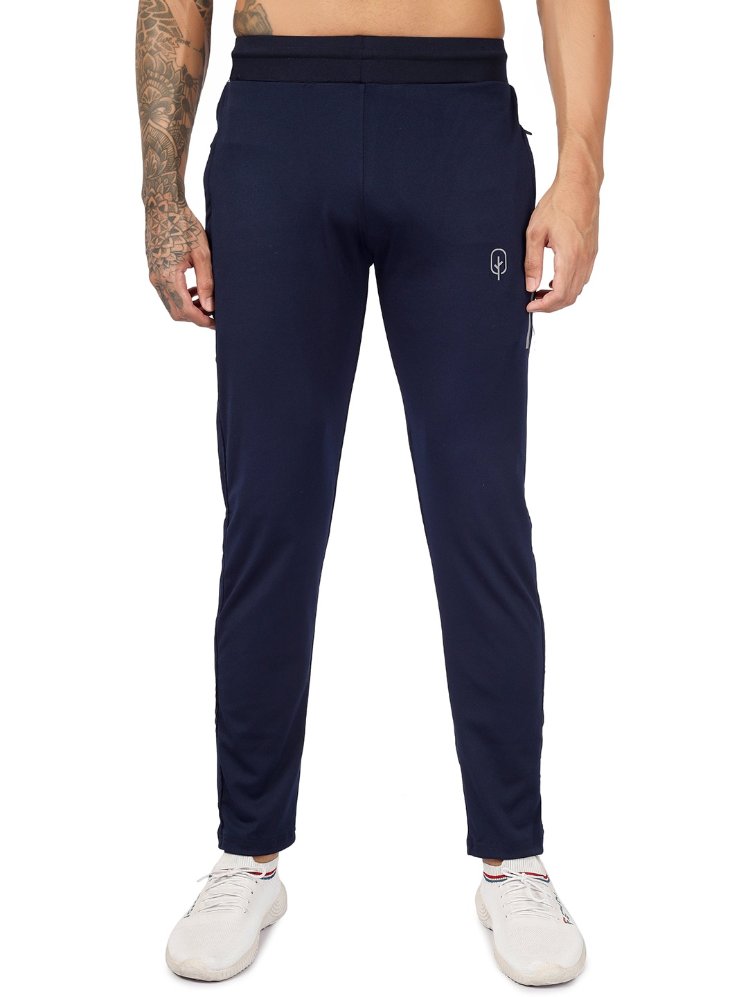 

BLUEFICUS Men Mid-Rise Track Pant, Navy blue