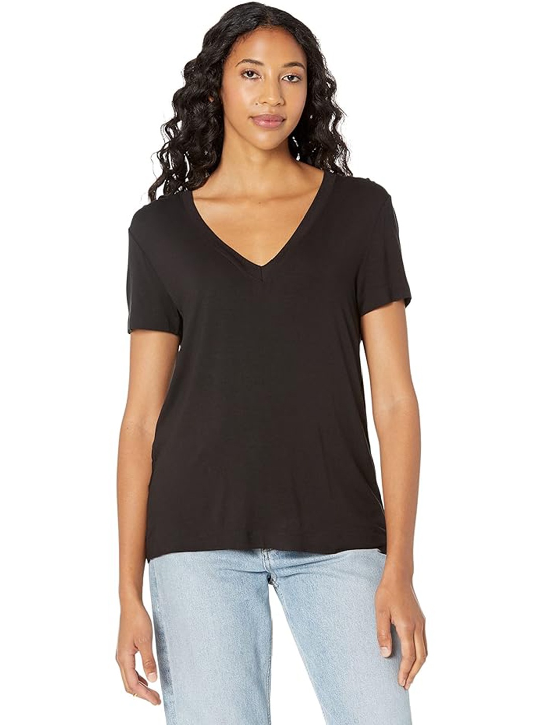 

COLOR CAPITAL V-Neck Short Sleeves Top, Multi