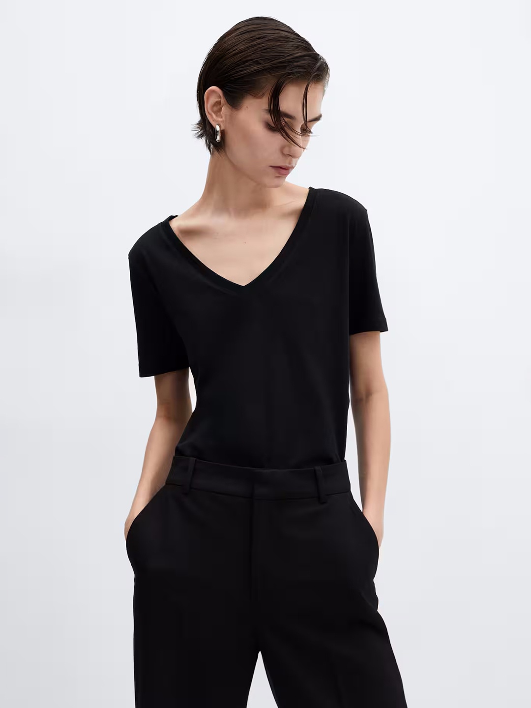 COLOR CAPITAL Pack Of 3 Regular Tops, Black