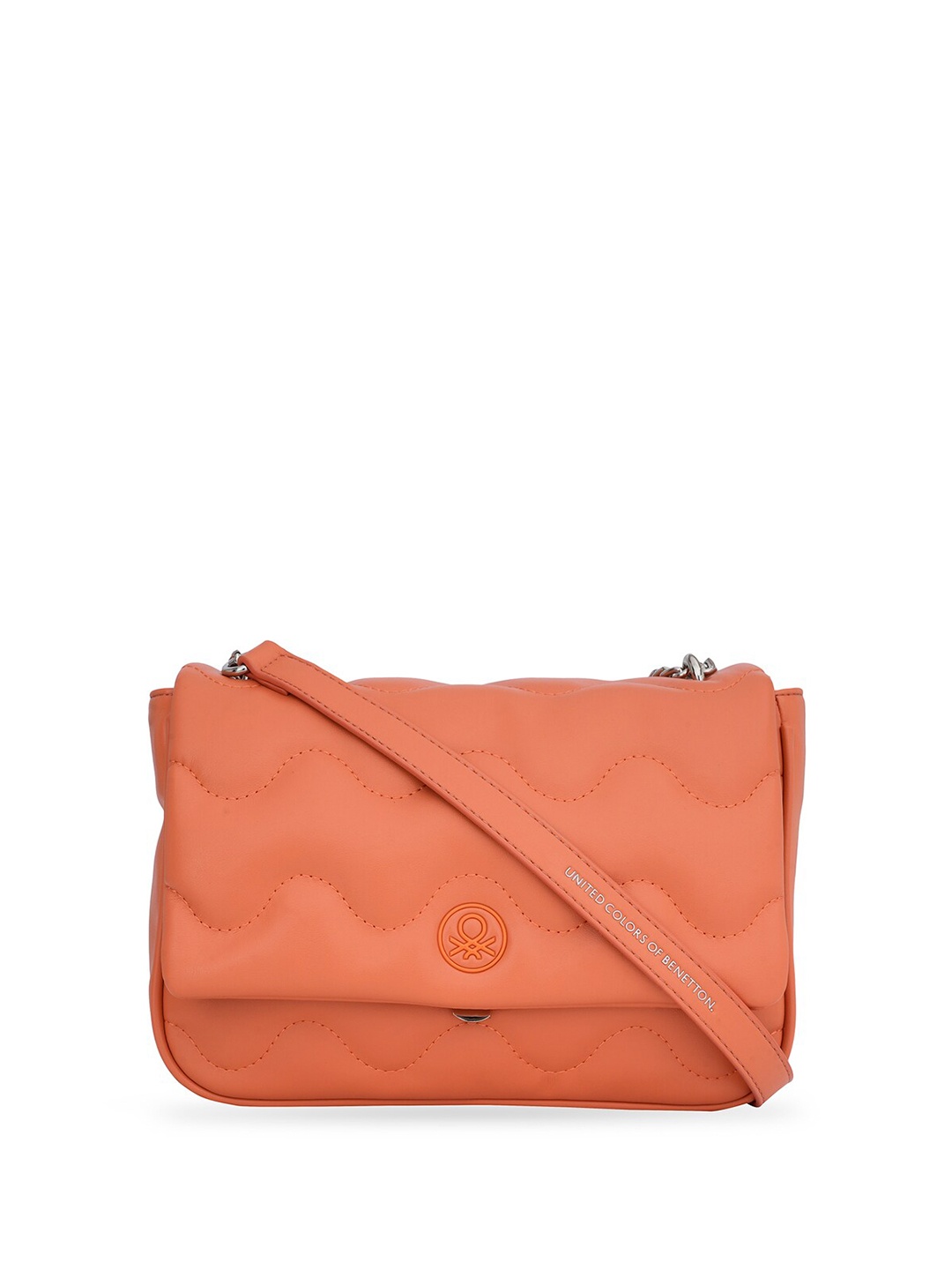 

United Colors of Benetton Structured Sling Bag, Brown