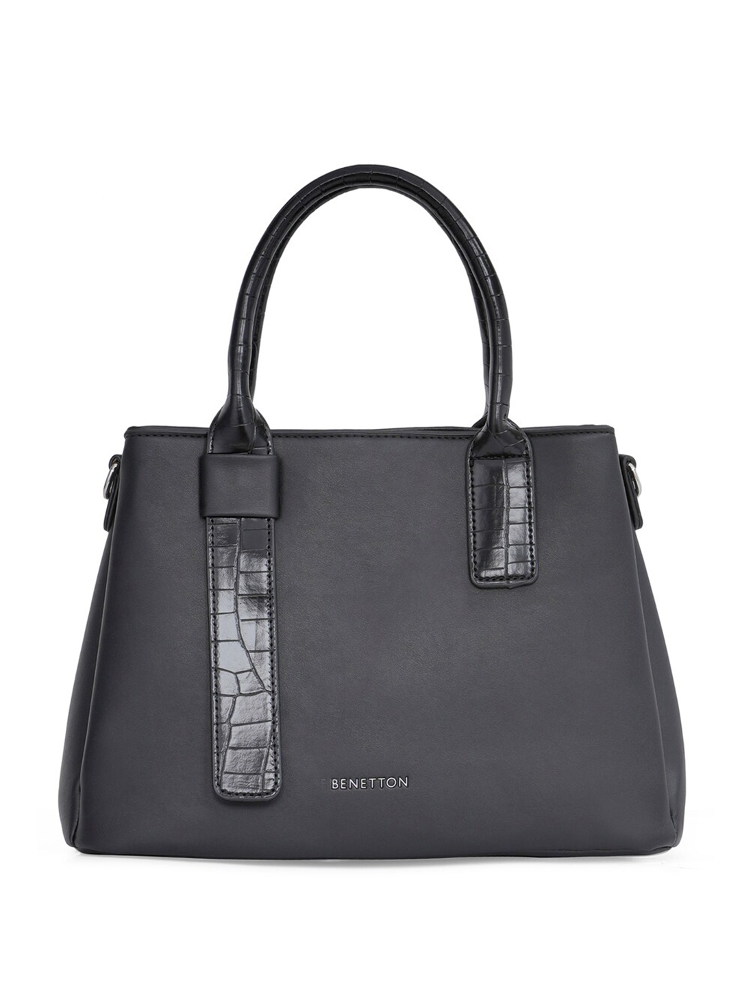 

United Colors of Benetton Structured Handheld Bag, Black