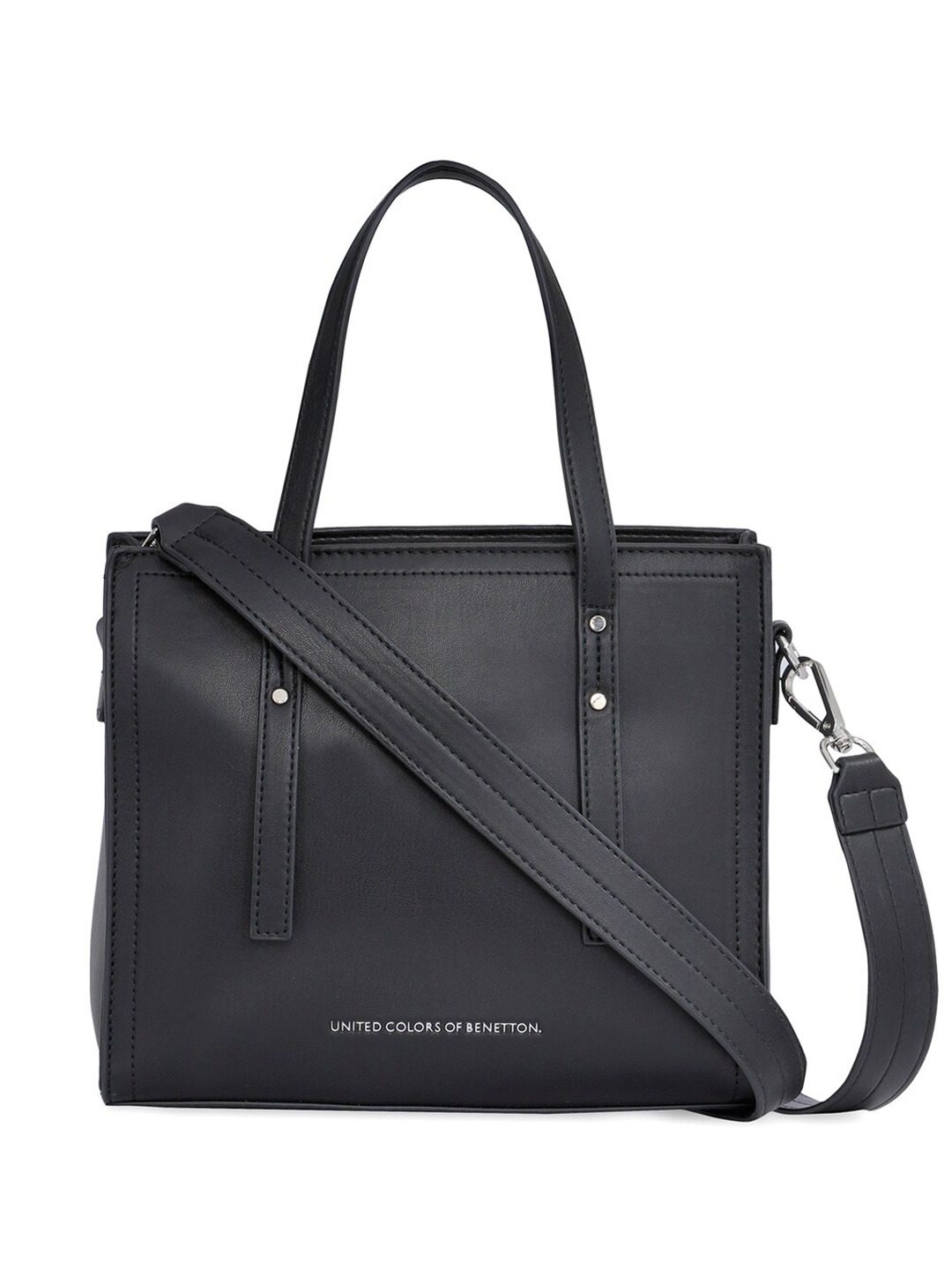 

United Colors of Benetton Structured Shoulder Bag, Black