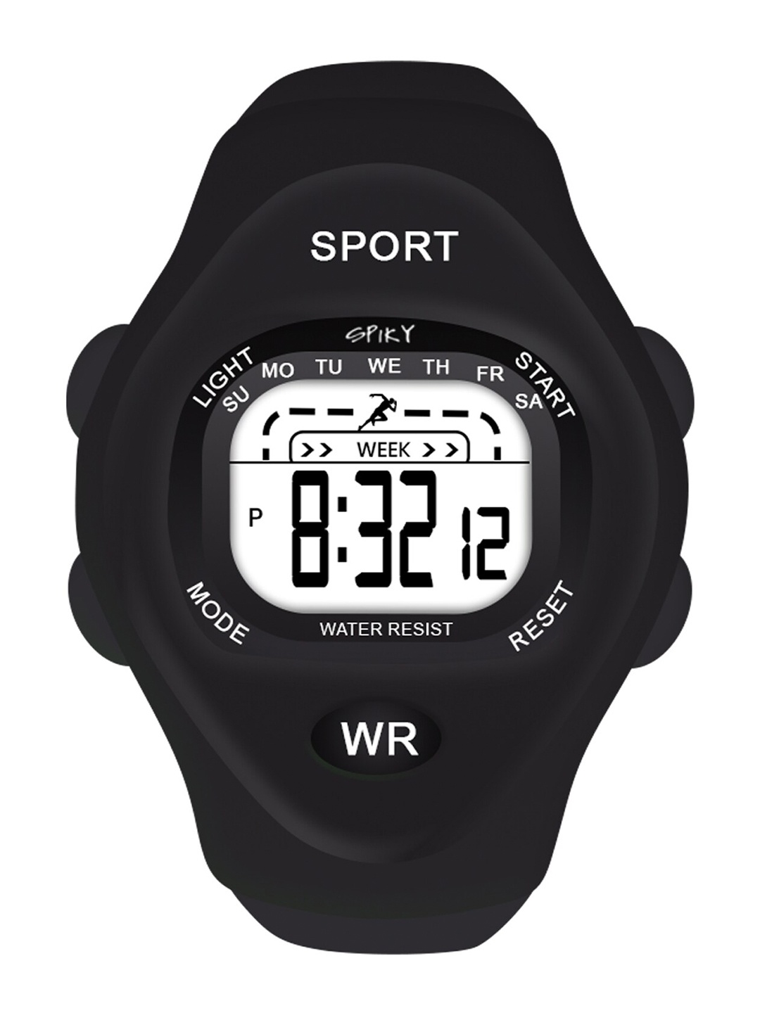 

Spiky Kids Printed Dial & Black Wrap Around Straps Digital Watch SPKEVA24_C3_BLCK