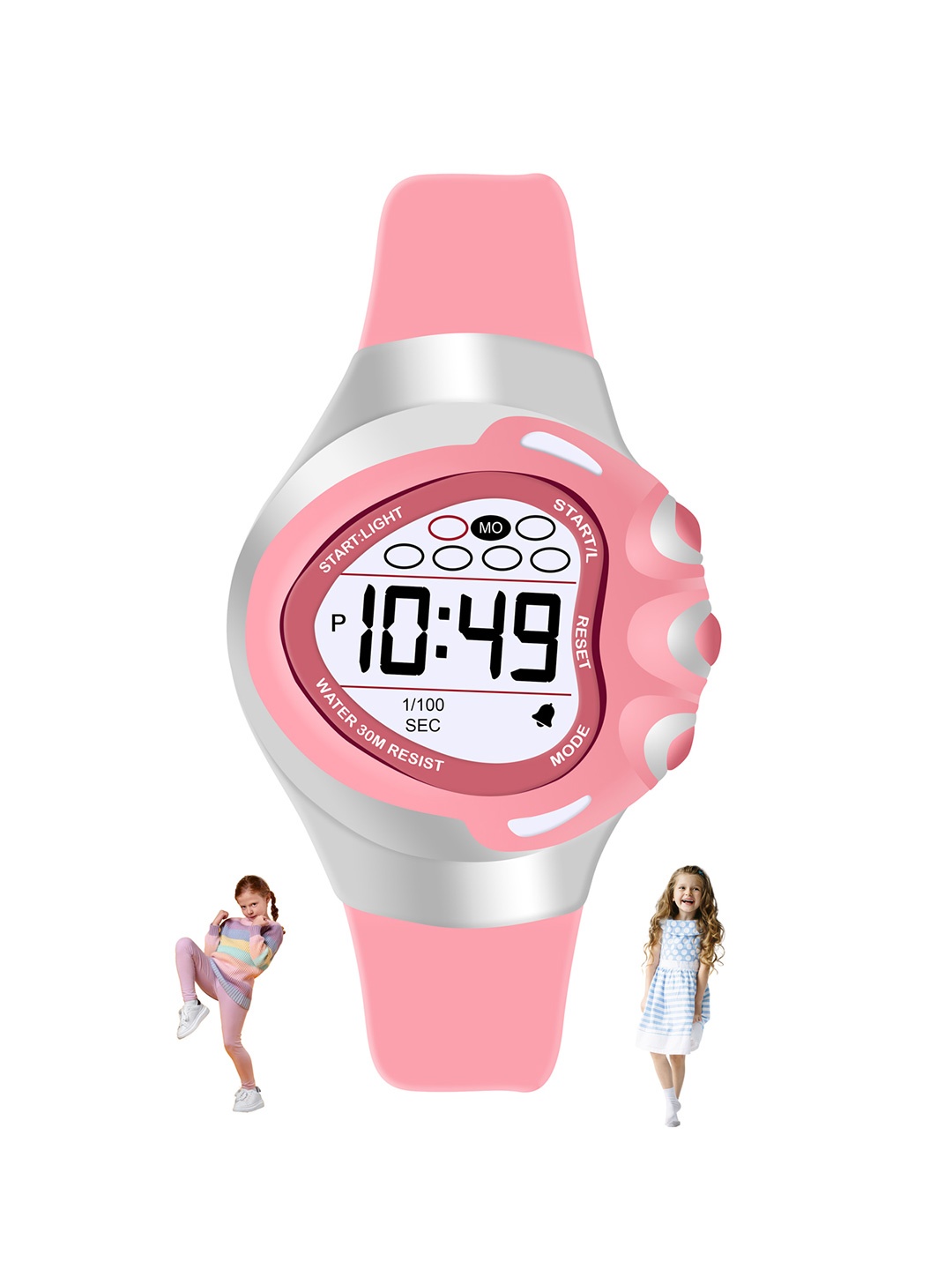 Spiky Kids Digital Automatic Watch SPKEVA21_C2_PNK, Pink