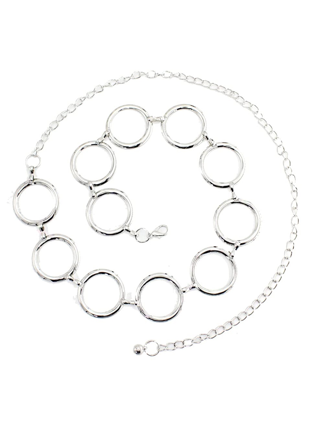 

SYGA Women Waist O Ring Belt, Silver