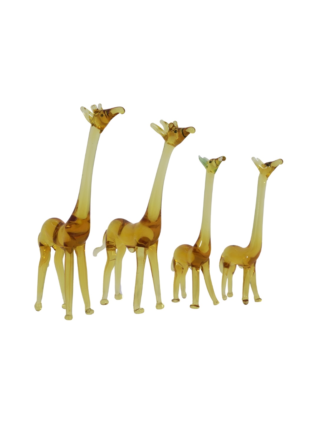 

NMII Yellow 4 Pieces Giraffe Family Figurine Showpieces