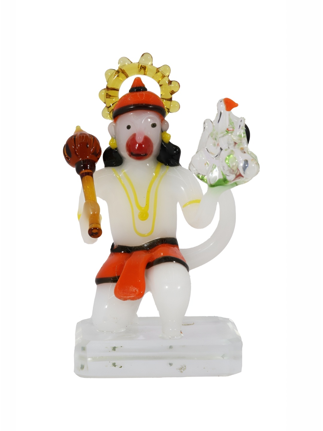 

NMII White Religious Hanuman Ji Idol Showpiece