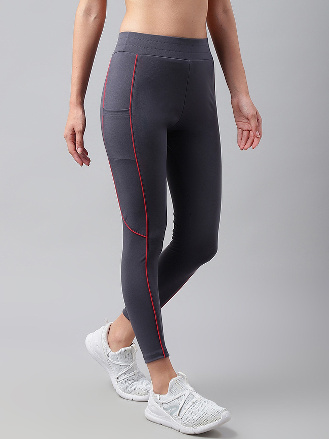 

Dpassion Skinny-Fit High Waist Tights, Grey