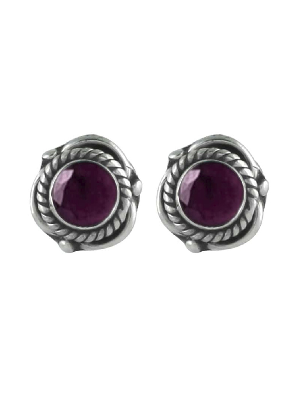 

Abhooshan 92.5 Sterling Silver Contemporary Stud Earrings