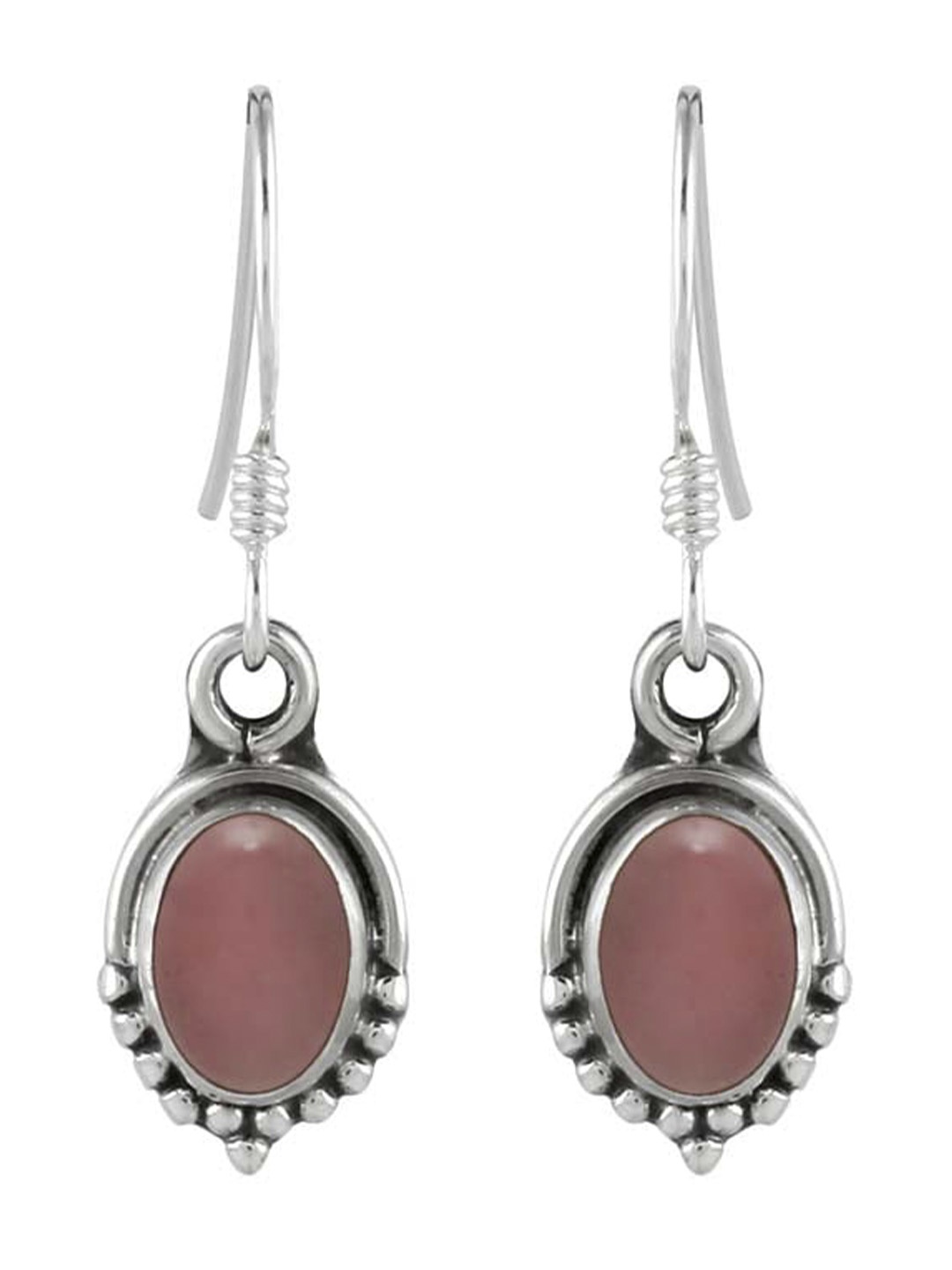 

Abhooshan Sterling Silver Quartz Drop Earrings